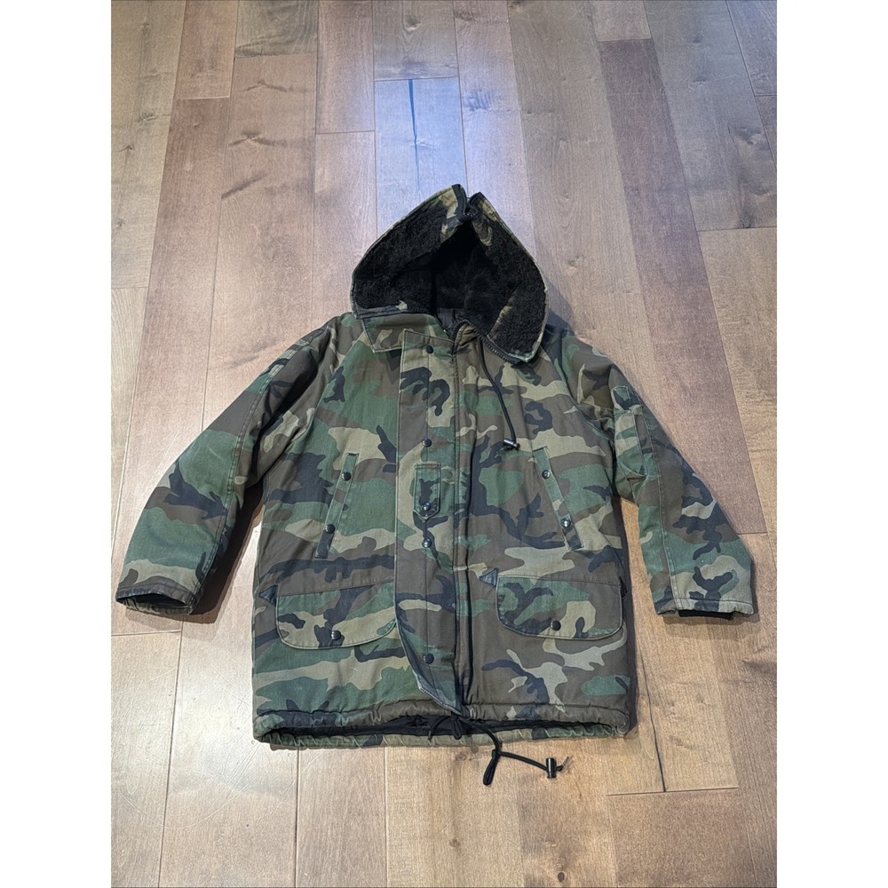 Dakota Outerwear Parka Woodland Camouflage 4308 WDL Military  Men's Small Short
